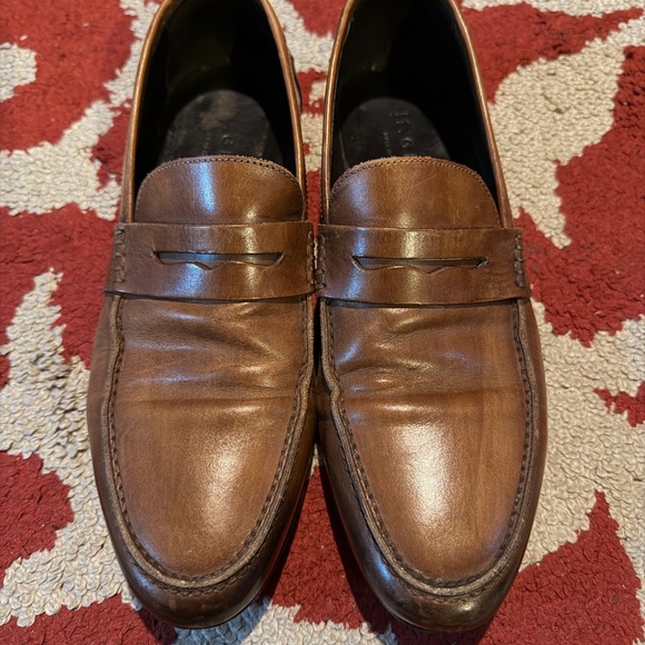 M Gemi 40.5 EU, 7.5 US retail $200 Men’s brown dress casual penny loafers main image 8